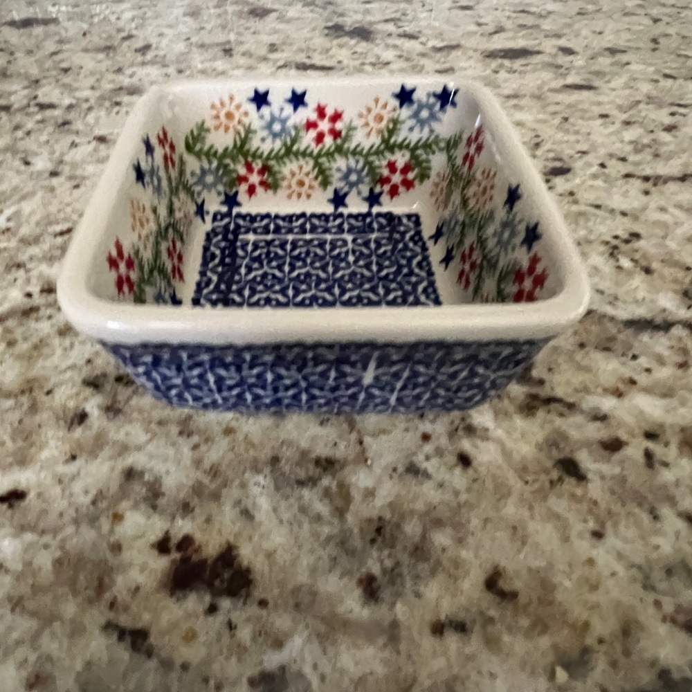 Polish pottery small serving bowl